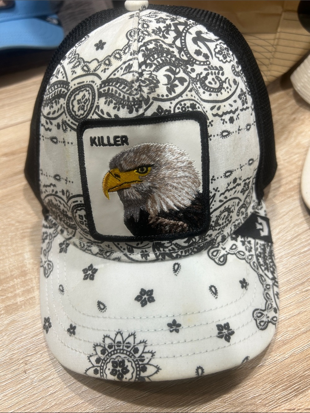 Goorin bros bald eagle killer trucker hat. Euc